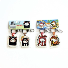 サンリオ PUレザーペアキーホルダー